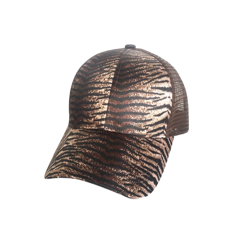Бейсболка для хвоста унисекс уличная Кепка с леопардовым принтом тигра и защитой