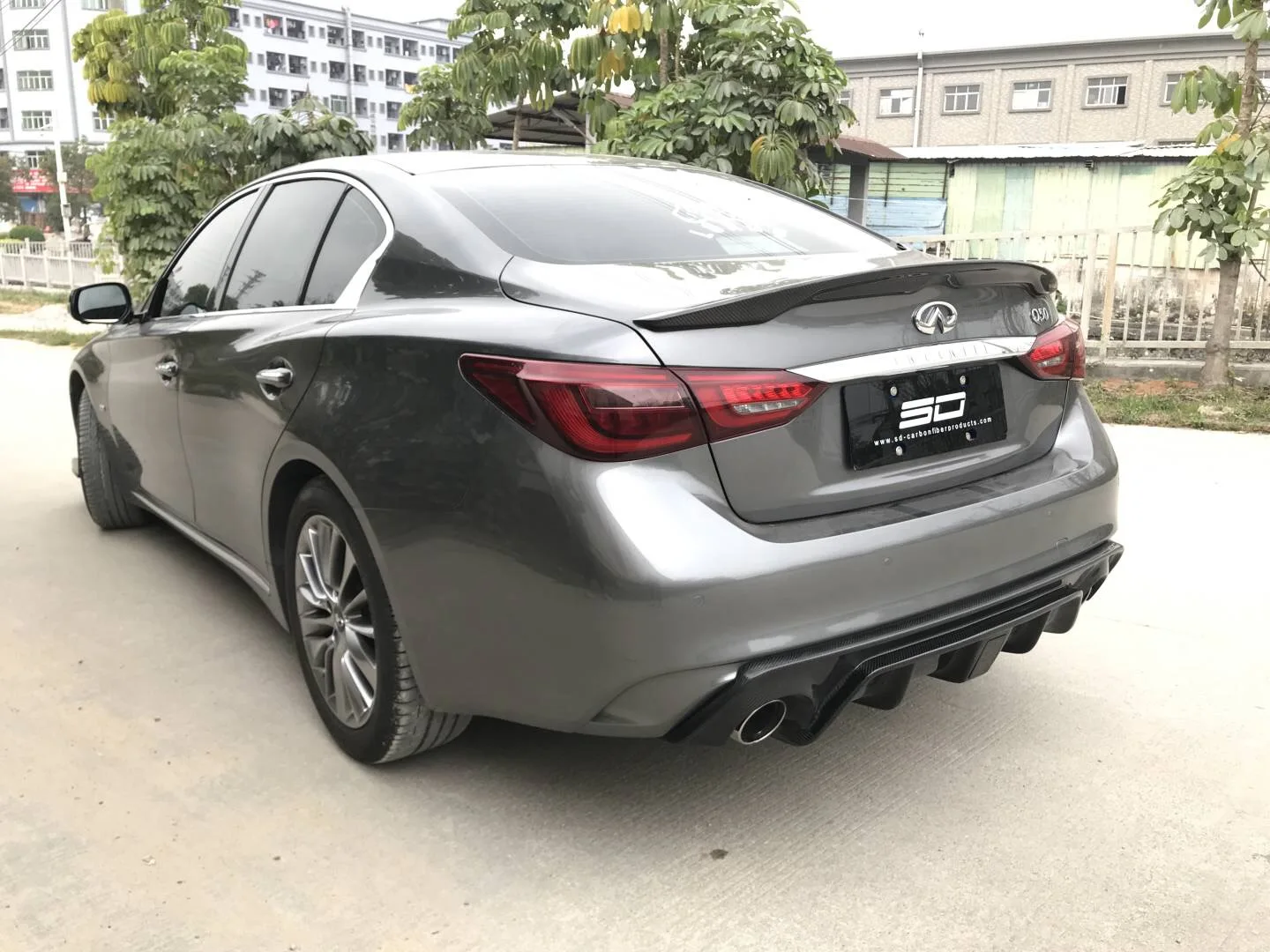 

ADRO style carbon fiber rear diffuser for 6 series GT 630i G32 2017+ fitment perfect