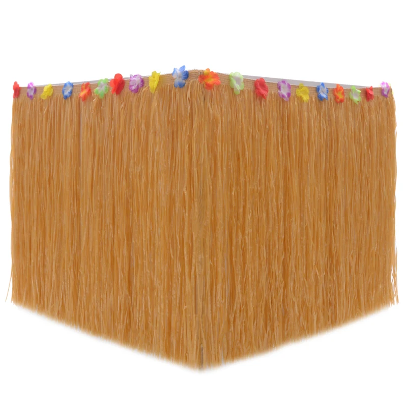 

Настольная юбка для тропических праздников, Гавайские украшения для плявечерние, принадлежности для украшения стола для взрослых и детей н...