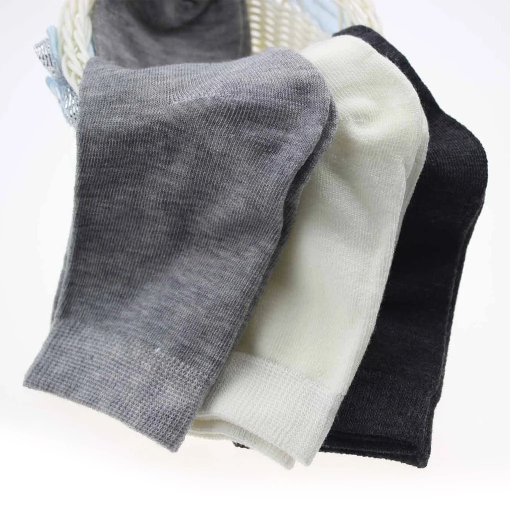 Носки мужские летние из бамбука мягкие дышащие средней длины модные для здоровья