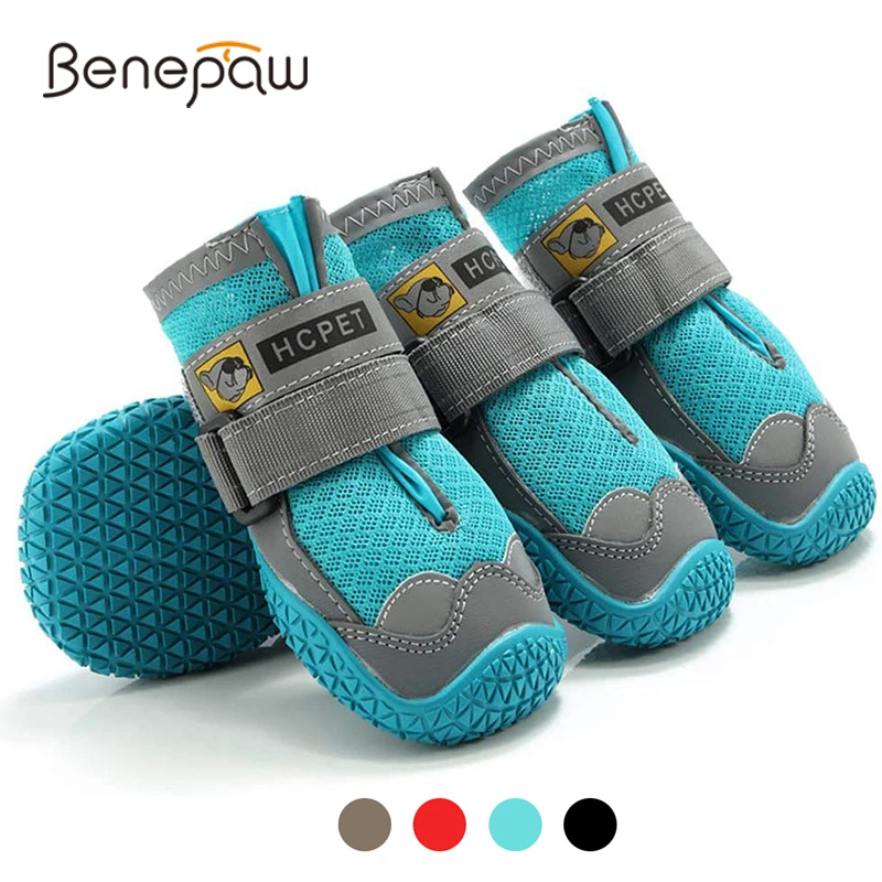 Удобная дышащая обувь Benepaw для собак светоотражающая нескользящая с