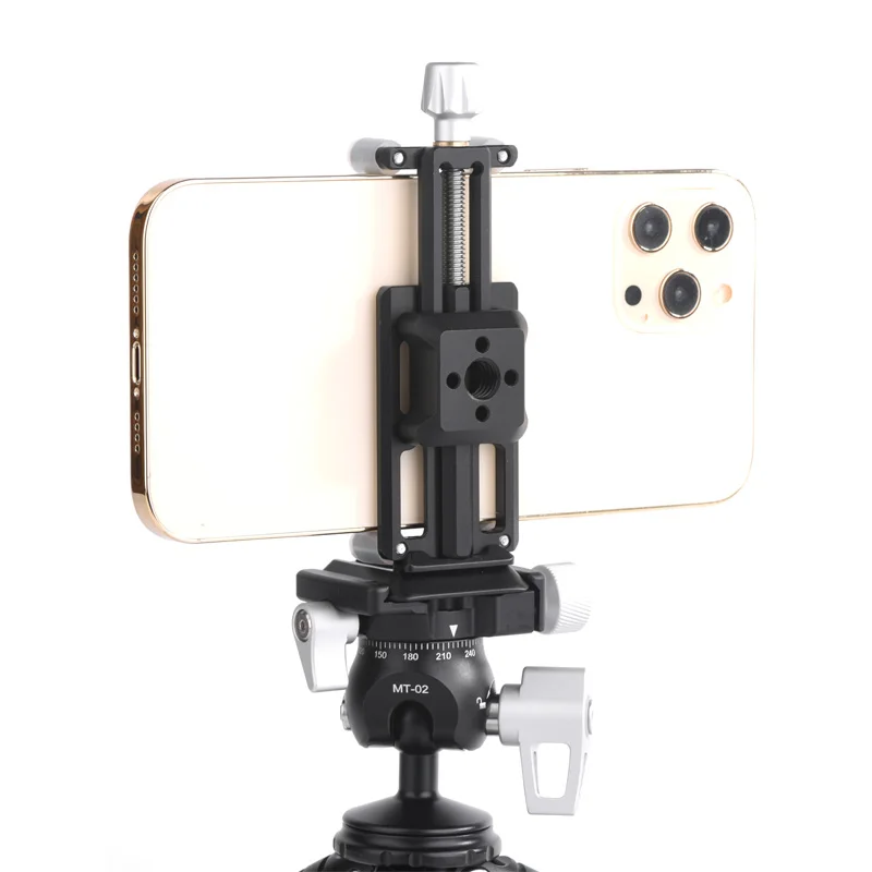 

Marsace MPC-05 Mobile Phone Holder Adapter Compatible With UNC 1/4 Screw Cellphone Holder Tripod Mount Desk Tripod Adapter