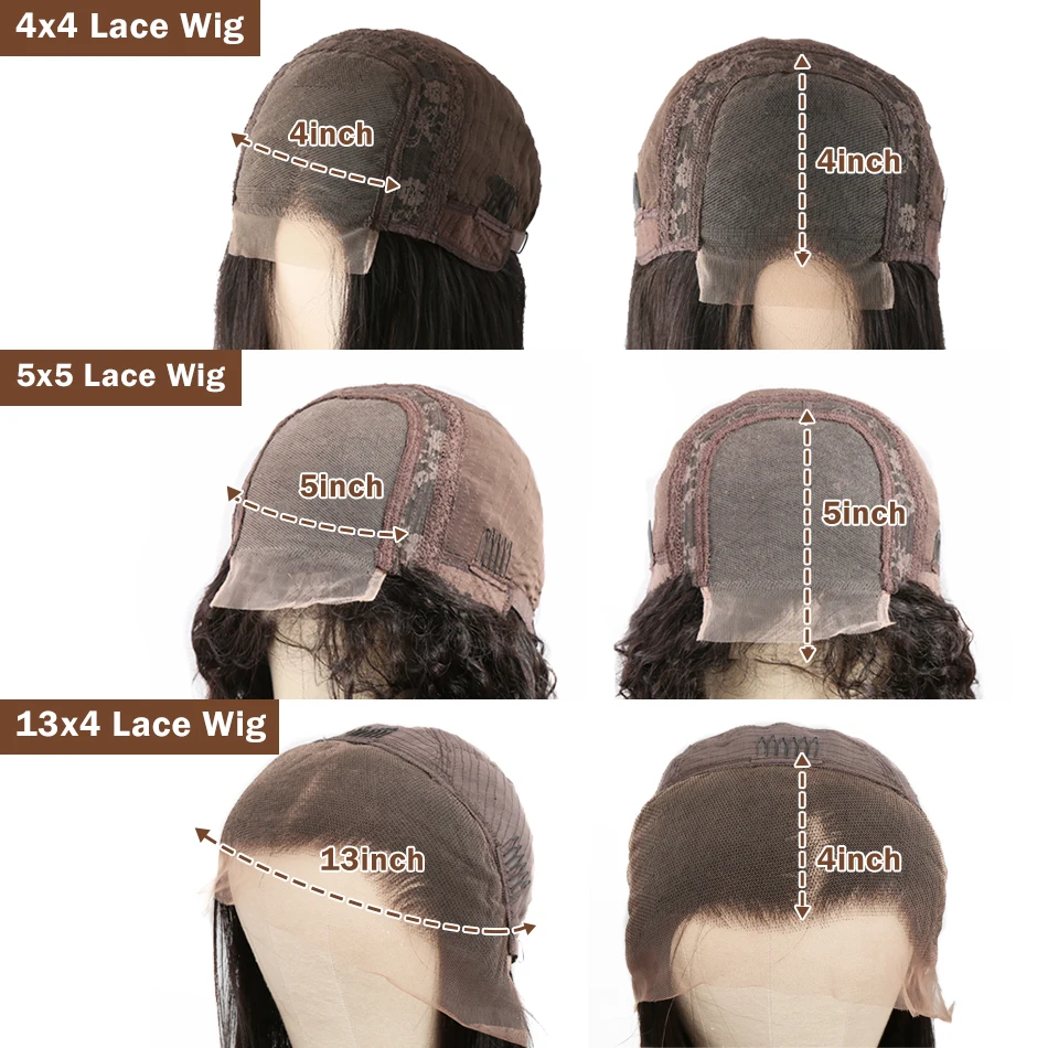 Luvin 28 30 дюймов глубокая волна фронта человеческих волос парики натуральные