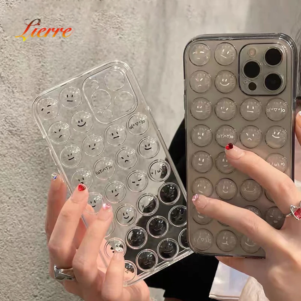 

For iPhone 7 6 6S 8 Plus Case Creative Bubble Silicone Soft Cover For iPhone 11 12 13 Pro X XR XS Max Shockproof Phone Case