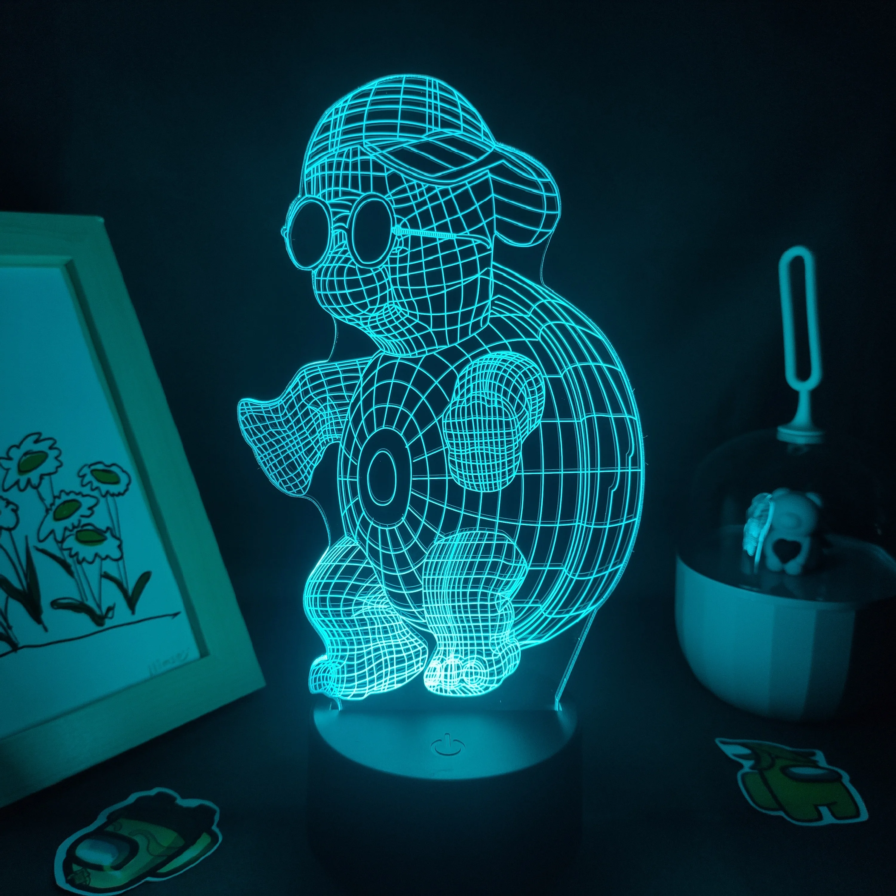 

Cute Animal Tortoise 3D Illusion LED Neon Lamps RGB Night Lights Birthday Colorful Cool Gift For Kids Childs Bedroom Table Decor
