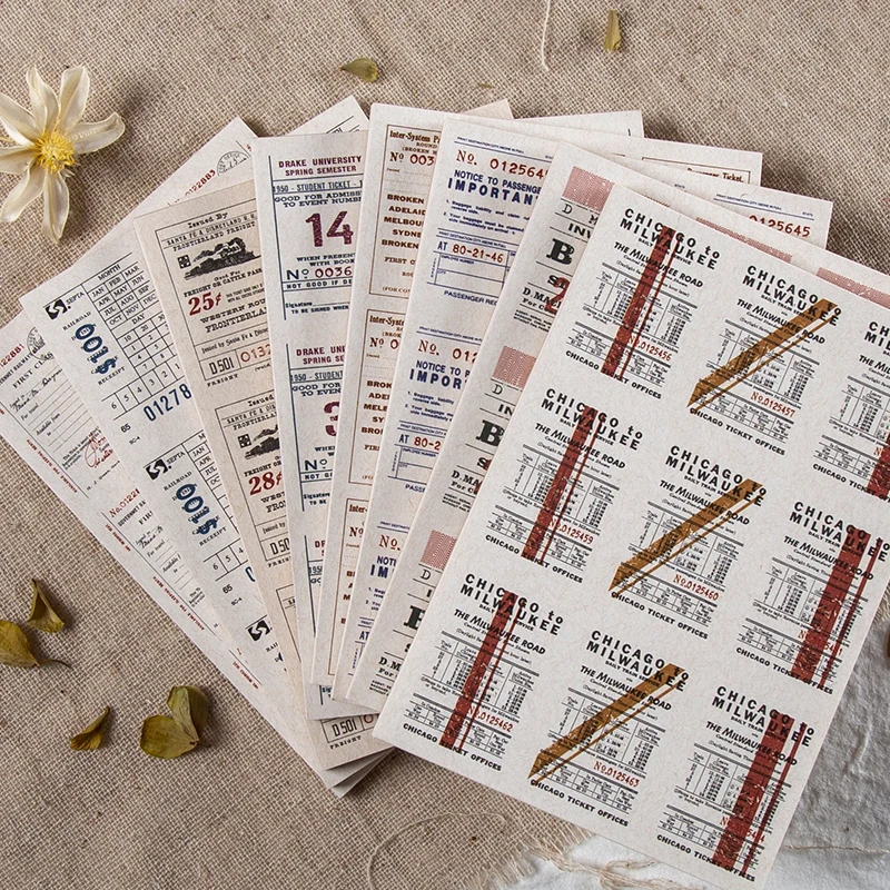 30 шт. антикварные подвески из билеты микс Материал Бумага мусор Журнал