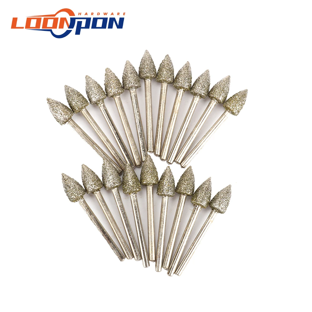 Абразивная Шлифовальная головка диаметр 8 мм 45 Зернистость 3 20 шт. | Инструменты