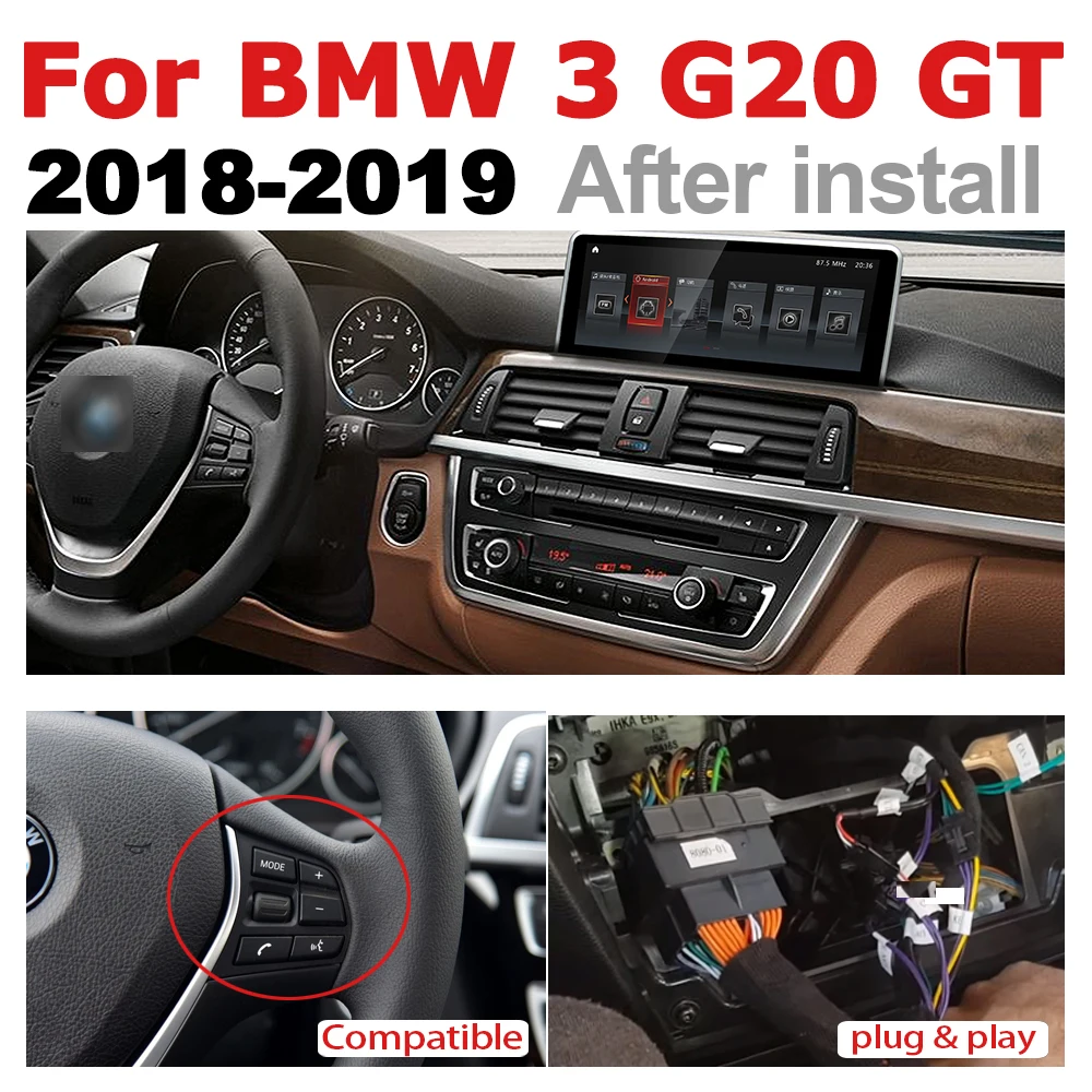 Автомобильный мультимедийный плеер Android 7 0 up для BMW 3 серии G20 / GT 2018 ~ 2019 EVO WiFi GPS