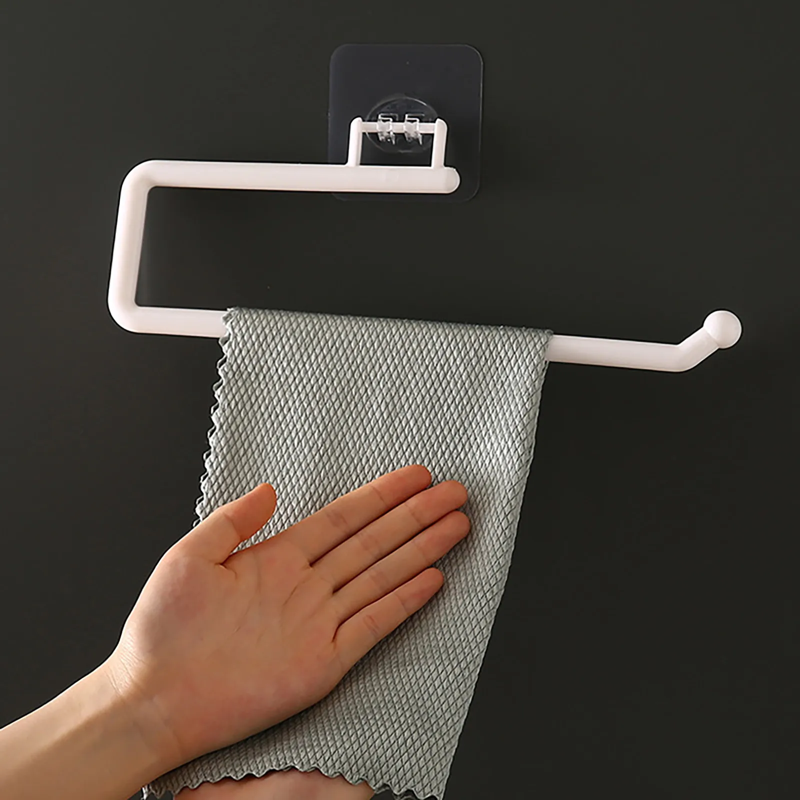 Bathroom Towel Rag Storage Rack Tissue Holder Hanging Kitchen Toilet Paper Shelves Perforation-free Non-marking Hanger | Дом и сад