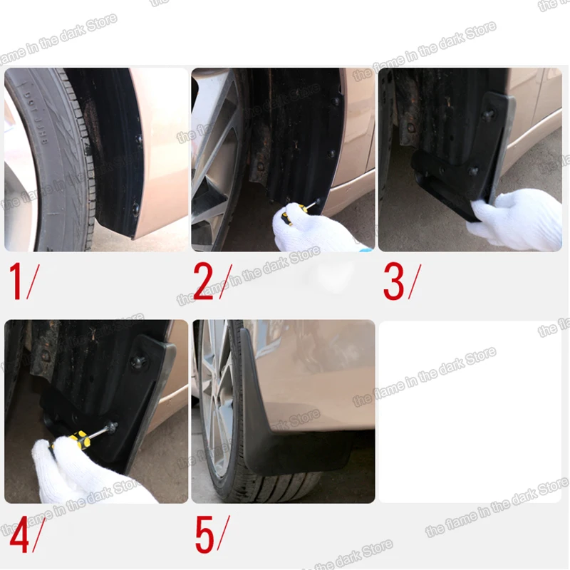 

Lsrtw2017 Abs Car Wheel Mudguard Mud Fender Trims for Mercedes Benz Ml ML350 300 W164 2008 2009 2010 2011 Accessories Auto