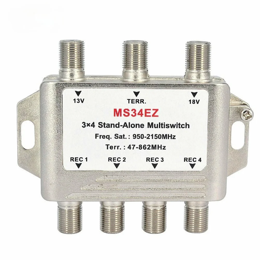 3x4 Satellite MultiSwitch Splitter FTA TV LNB Switch Cascade satellite 3 in 4 Out Multiswitch | Электроника