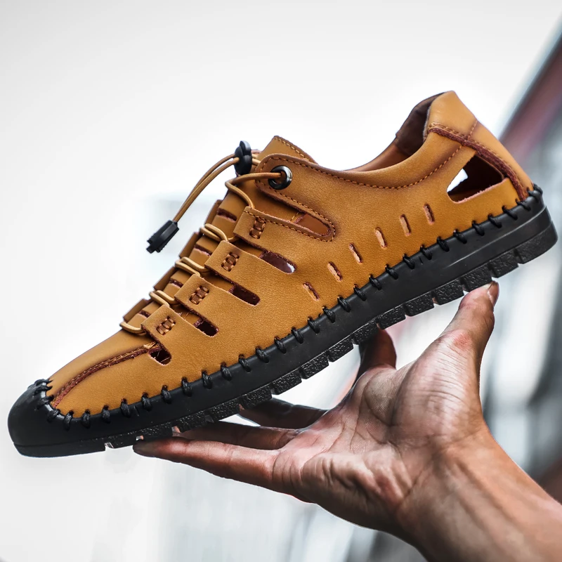 

Breathable Outdoor Sandals 2021 New Men's Sandals Men's Plus Size Summer Flats Casual Shoes Men Beach Sandals Sandalias Hombre