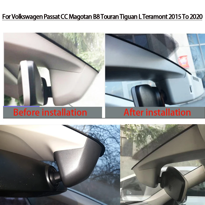Автомобильный видеорегистратор 1080P с Wi-Fi для Volkswagen vw Atlas passat tiguan touran b6 b7 b8 mk2 2017 2018