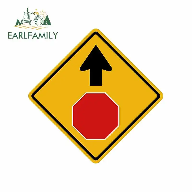 Виниловые наклейки на машину EARLFAMILY 13 см х с надписью стоп вперед JDM бампер