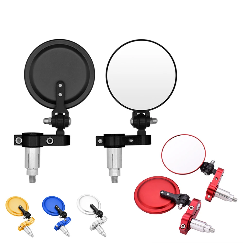 Универсальное зеркало для ручки мотоцикла алюминиевые наконечники зеркал