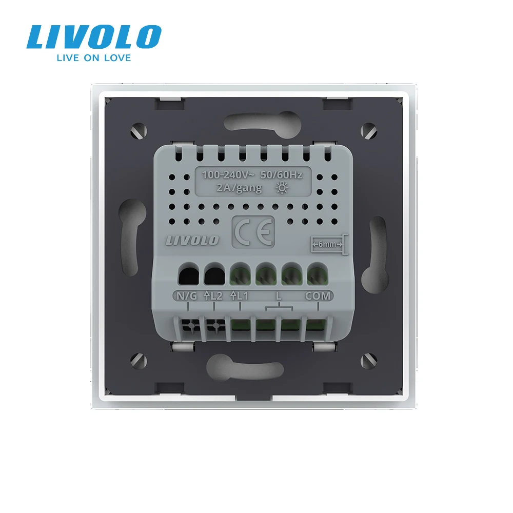 

LIVOLO EU standard Smart Wifi Zigbe Speed Slide Switch, 2Ways Fans Control ,Seven Gears Speed,Google Home Alexa Control