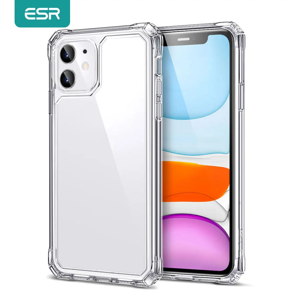 Прозрачный чехол ESR для iPhone 11 задняя крышка 12 Pro Max SE 2020 8 7 Air Armor защитный прозрачный
