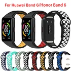 Ремешок для Huawei Band 6, сменный спортивный браслет для смарт-часов Honor Band 6, аксессуары для наручных часов
