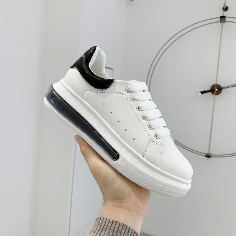 Женские кроссовки высотой 4 см/1 56 дюйма модные белые из искусственной кожи