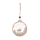 1 шт., 3D деревянные подвески в виде лося для кукол, украшение на Рождество, домашние украшения, ангел, Рождественская елка, звезда, подарок на Новый год 2022