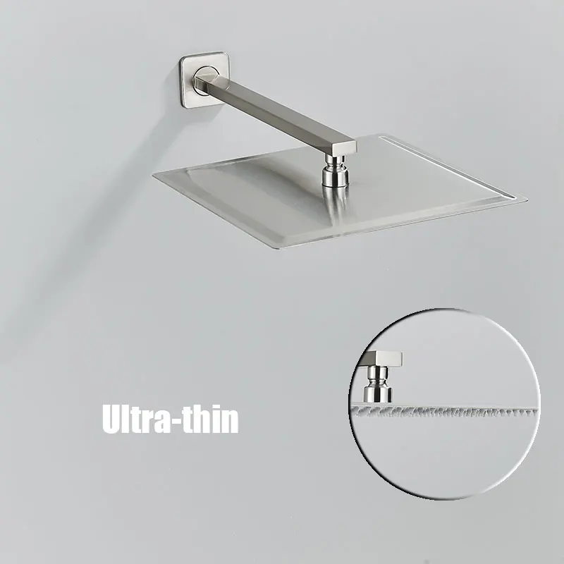 Большая квадратная насадка для душа 16-дюймовая душевая лейка высокого давления