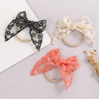 fashion big bow hair bands for baby lace headband for girls headbands infant korean style hair accessories party headwear