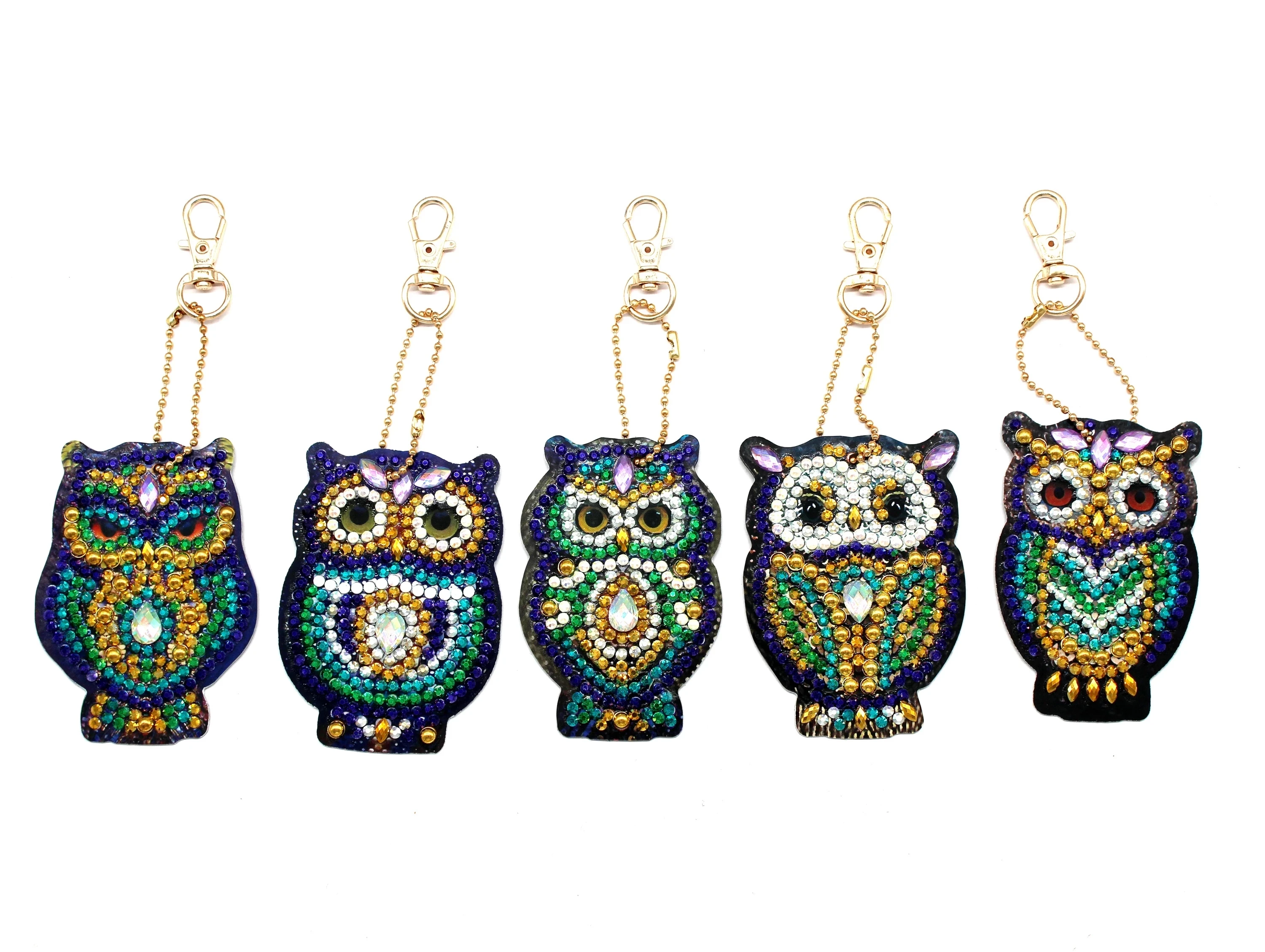 Брелок для ключей сделай сам с русской куклой совой мозаика рисунком