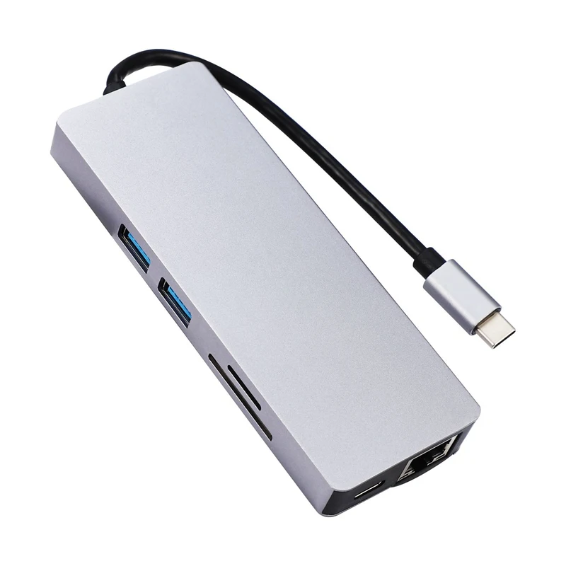 Док станция 3 0 usb хаб type C к HDMI 4K VGA PD RJ45 Gigabit LAN SD/TF карта концентратор адаптер для