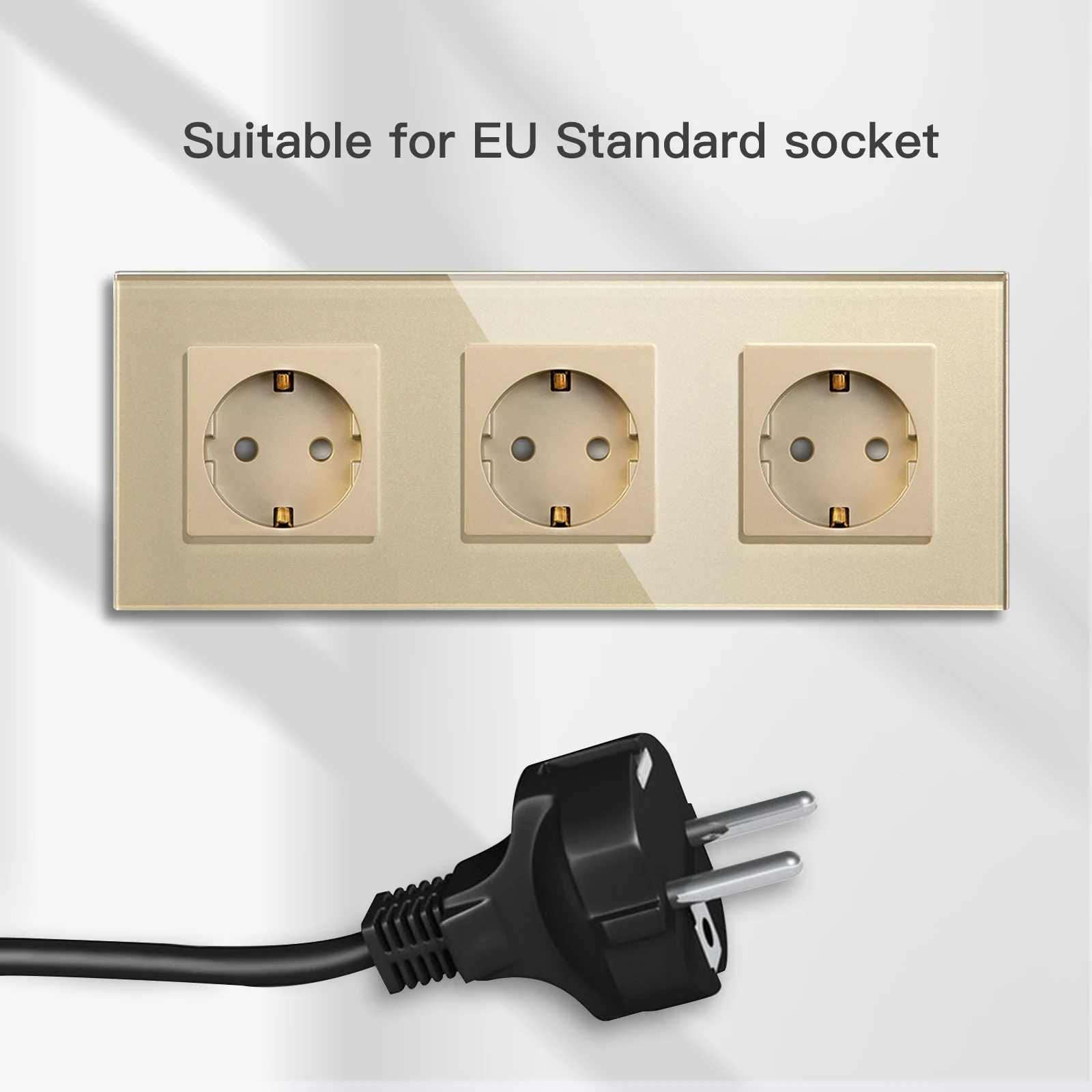 Настенные розетки BSEED с европейской вилкой одиночная розетка зарядкой от USB Type-c