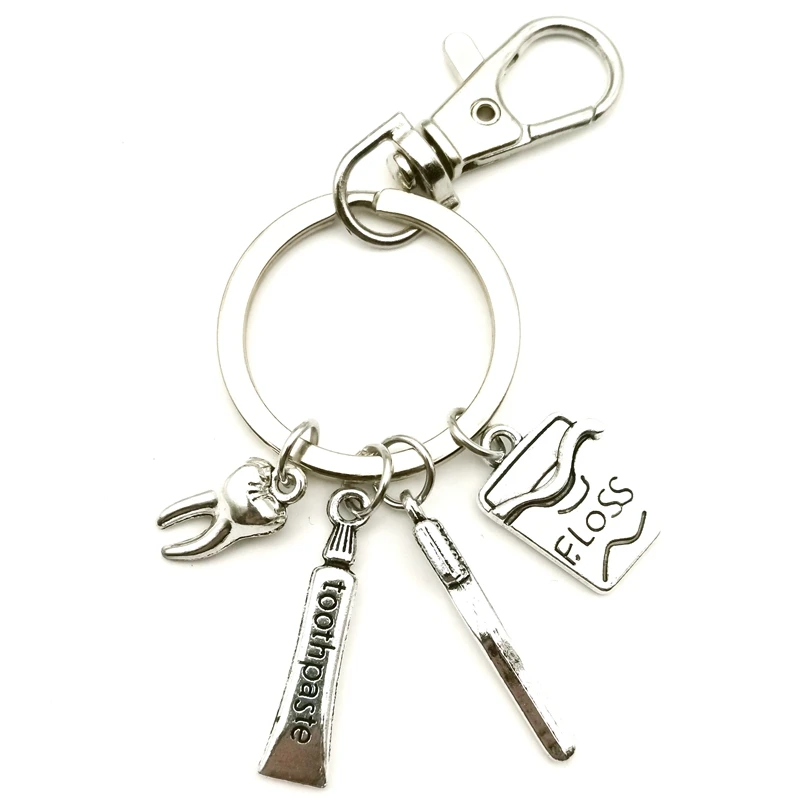 Креативный брелок для ключей с омарами зубная паста подвеской зубной щетки |