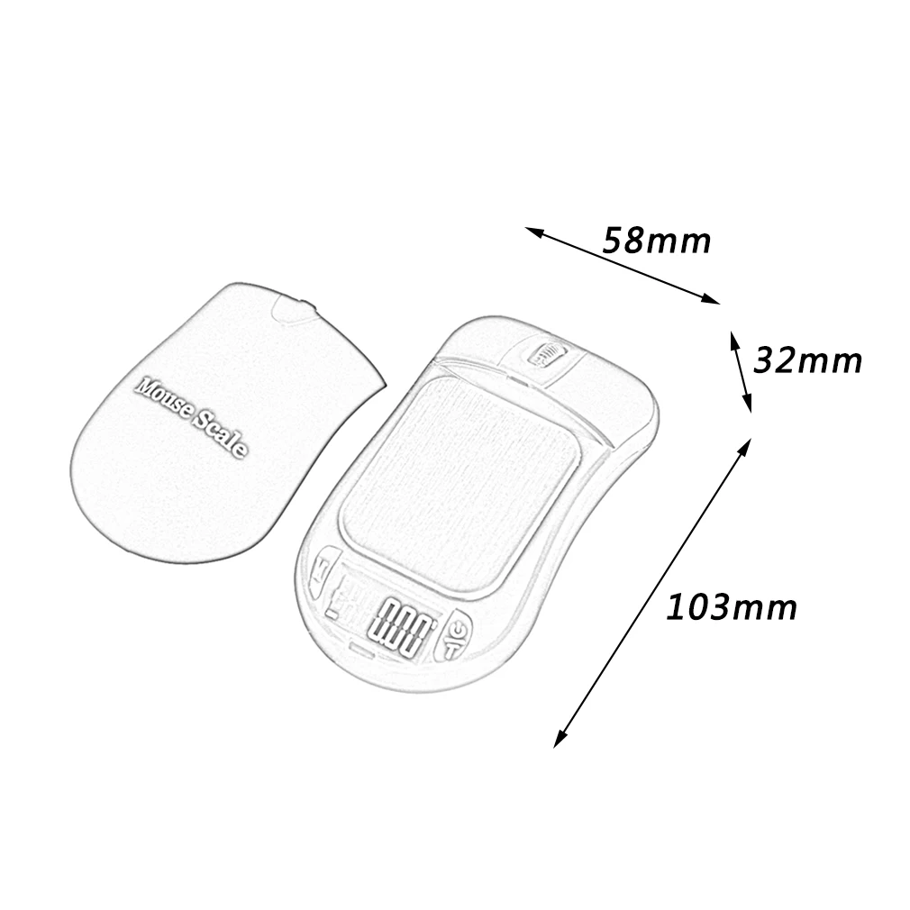 

100g x 0.01g Digital Pocket Scale Portable Precision Scales Mouse Style New