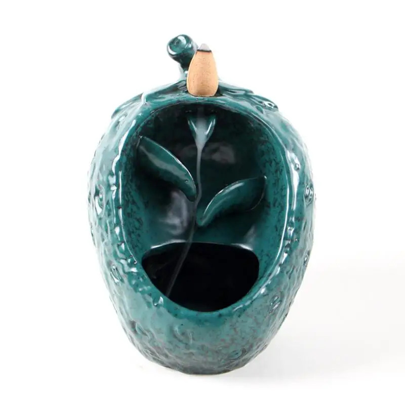 

Керамический обратный поток в форме клубники держатель для благовоний кадильница для ароматерапии для домашнего офиса украшения чайных до...