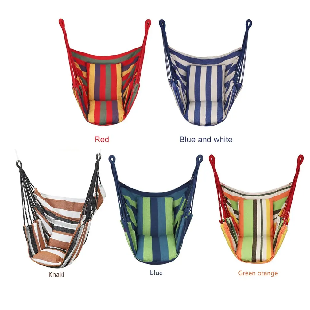 

Outdoor Hammock Swing Thicken Chair Hanging Swing Chair Portable Relaxation Canvas Swing Travel Camping Lazy Chair No Pillow