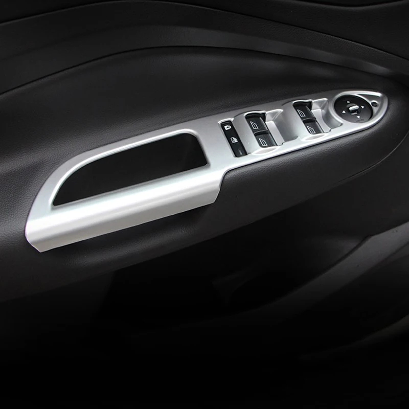 4 шт. матовая внутренняя дверная ручка для Ford Escape Kuga 2017 2018 | Хромированный стайлинг