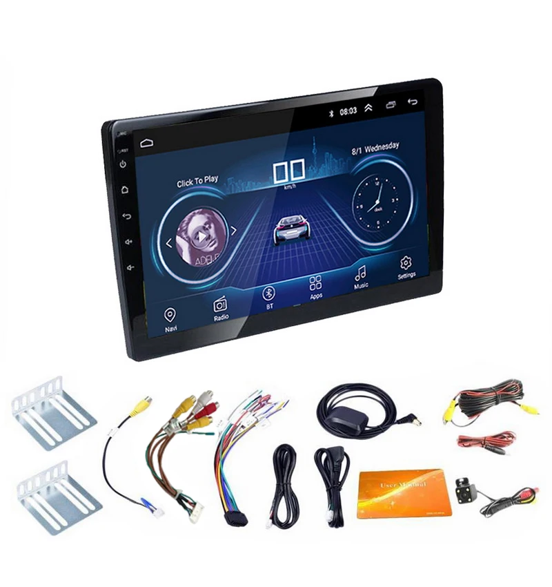 Авторадио 2 Din автомобильное радио 1" автомобиль MP5 плеер для Android мульти-медиа wifi gps Navi Mirrorlink магнитофон автомобильный аудио Bluetooth
