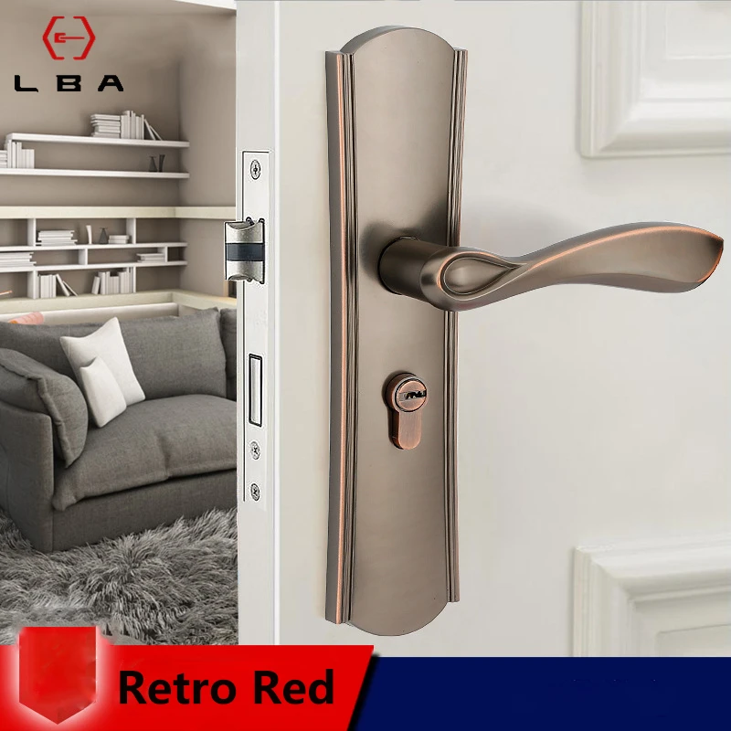 Замок LBA для раздвижной двери в европейском стиле белый бесшумный замок спальни