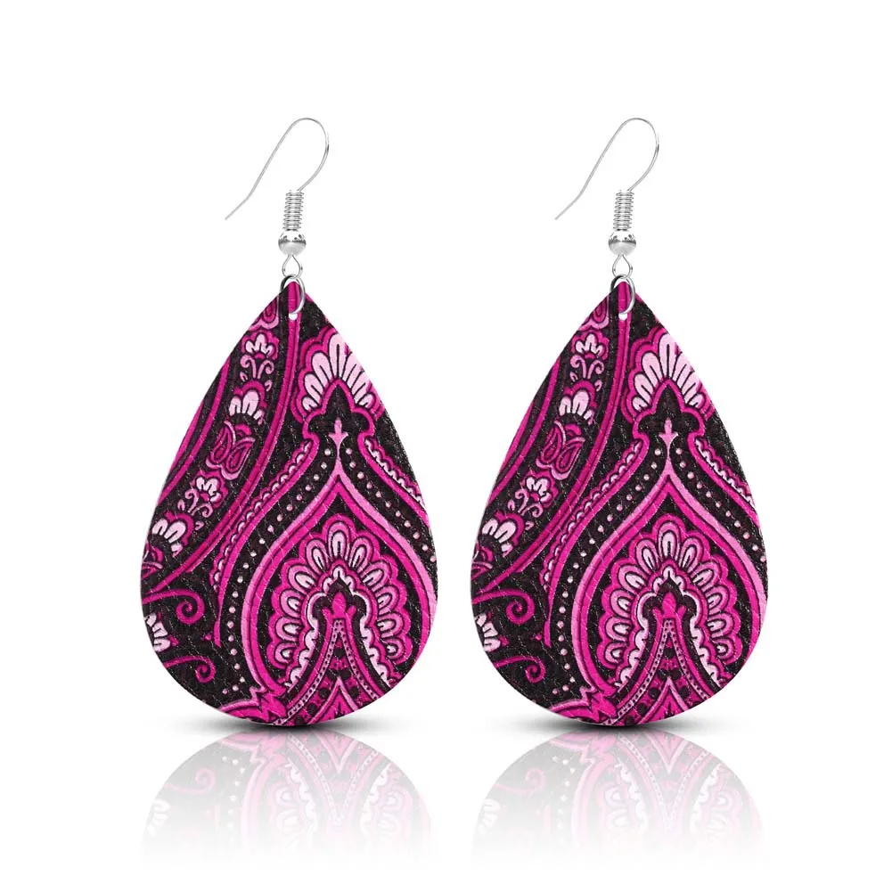 Женские серьги капли из искусственной кожи для женщин вечерние ринки свадьбы