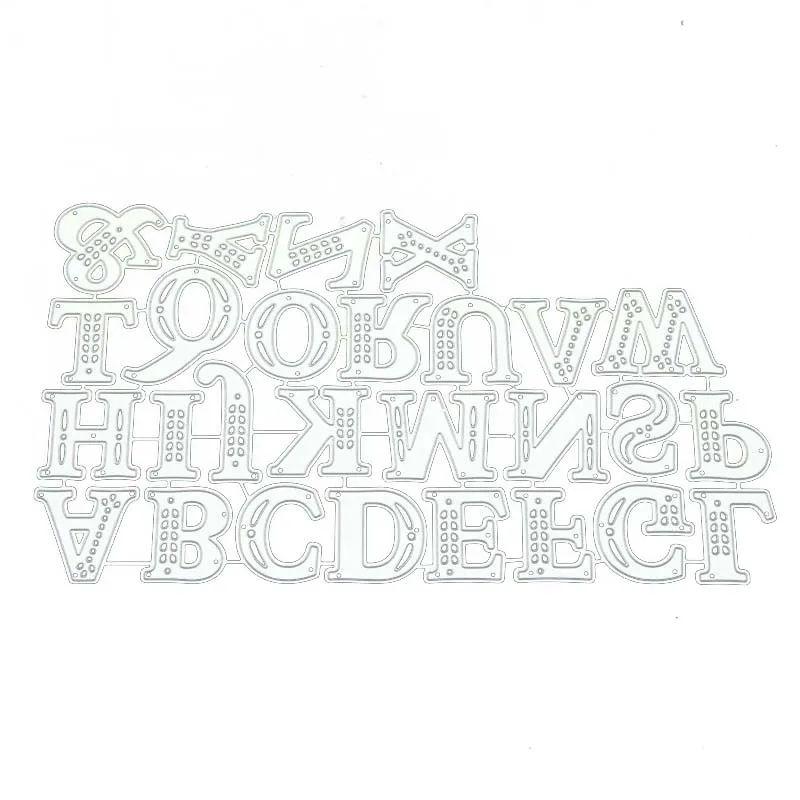 

JC Uppercase English Letters Metal Cutting Dies Scrapbooking Craft Punch Blade Die Cut Stencil Make Mould Sheet Decor Template