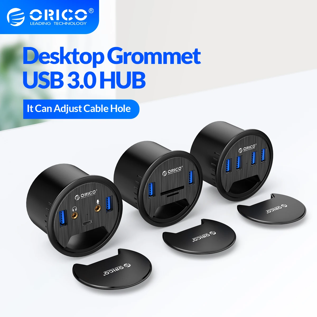 ORICO USB 3 0 хаб настольное втулка Тип C высокой Скорость разветвитель с SD TF наушники