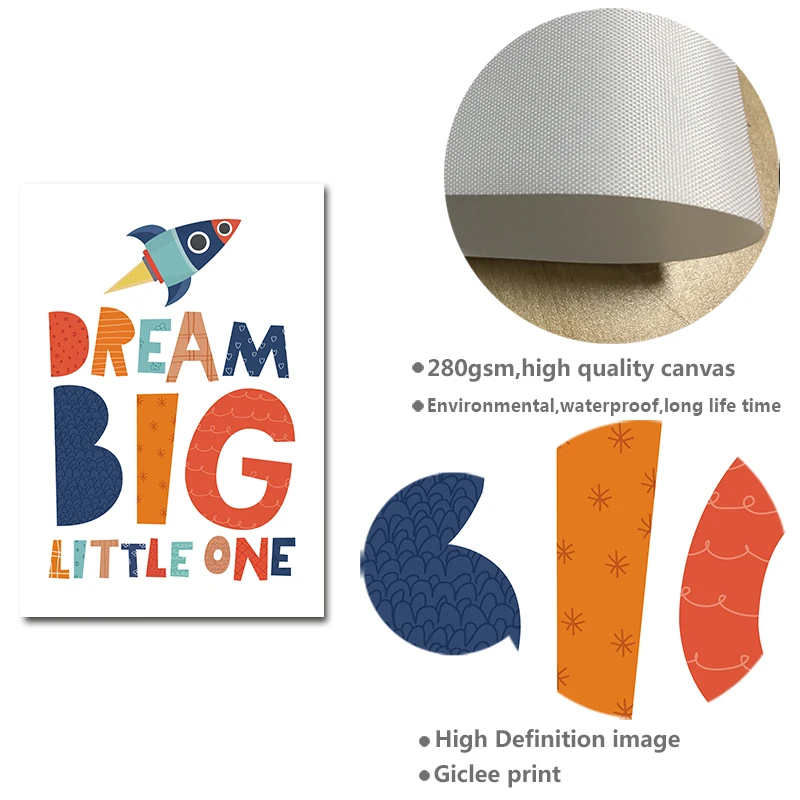 Красочная искусственная Настенная картина Минималистичная образовательная