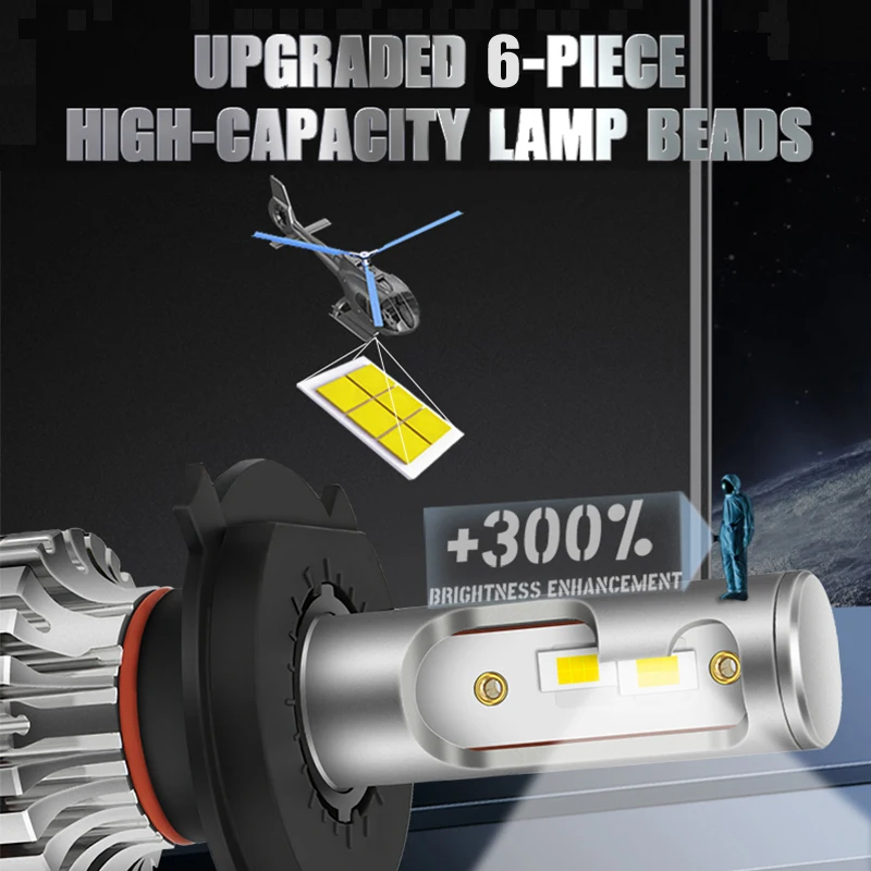 PANDUK 100 Вт 9005 лм H4 LED H7 Canbus H1 H8 H9 H11 9006 HB3 9012 HB4 4300 автомобильная светодиодная фара
