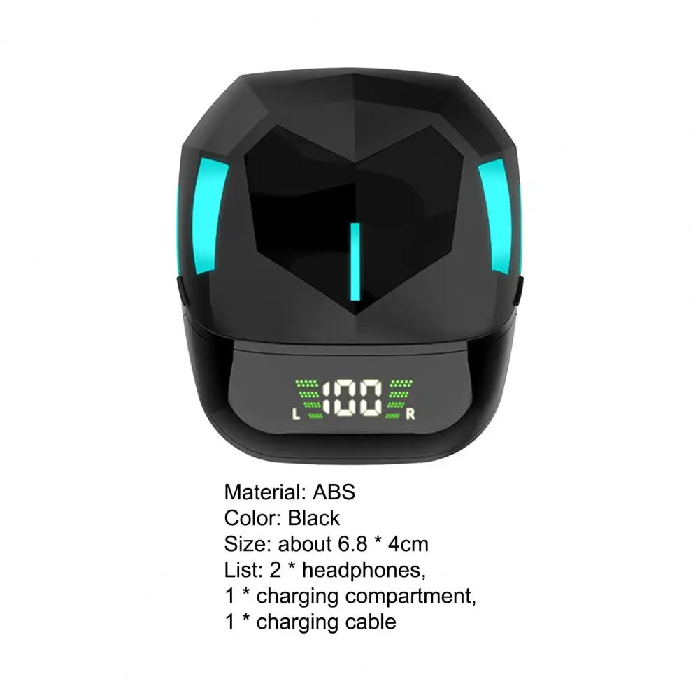 

G7S Bluetooth-compatible Earphone High Fidelity Lossless Digital Display TWS HiFi Gaming Earbud for iOS