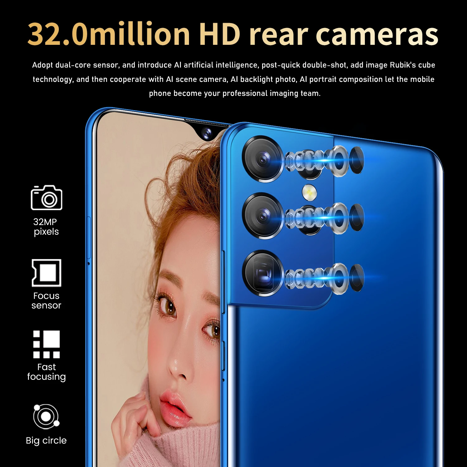 

Global Version 6.7 Inch S21+ultra Smartphone 16+32MP 6800mAh 12+512GB Internet Phone Face ID Dual SIM+Micro SD 5G LTE Cell Phone
