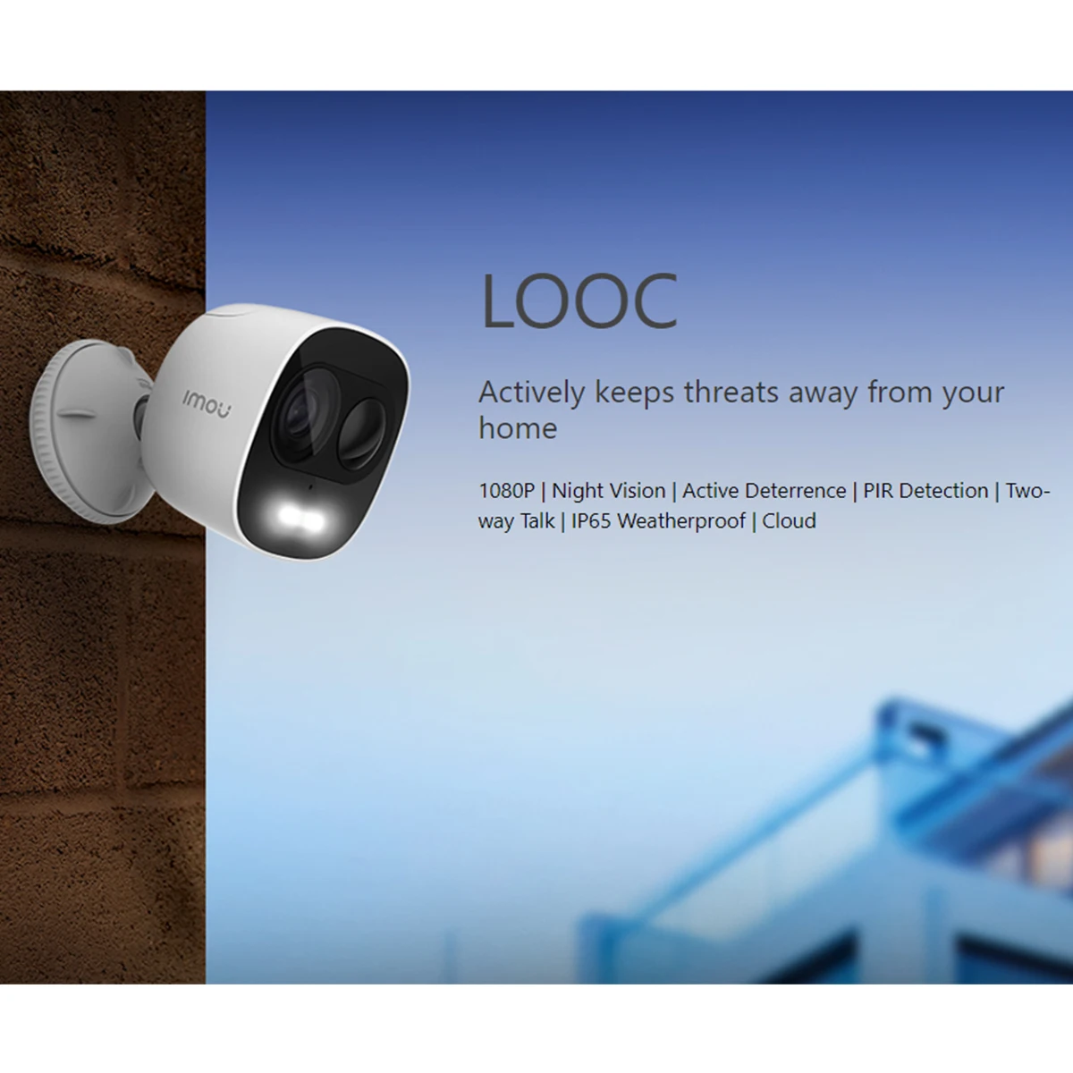 dahua imou looc 1080p ip65 waterproof ip camera wifi camera home security surveillance smart home wifi cctv camera outdoor free global shipping