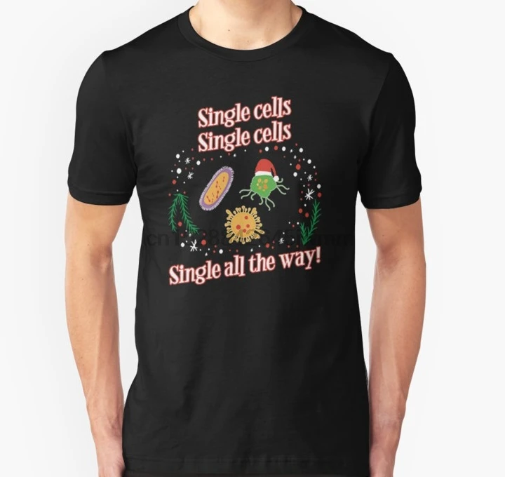 Смешные мужские футболки Рождественская биология Подарки для женщин мужчин