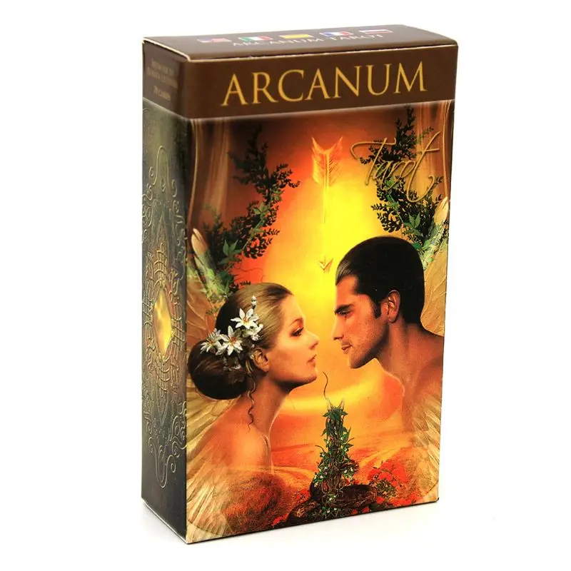 Полный английский Arcanum Tarot 78 карт колода таинственных гадания оракул игральные