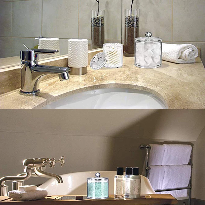 2 шт. коробка для хранения органайзер косметики аксессуары ванной комнаты ватный