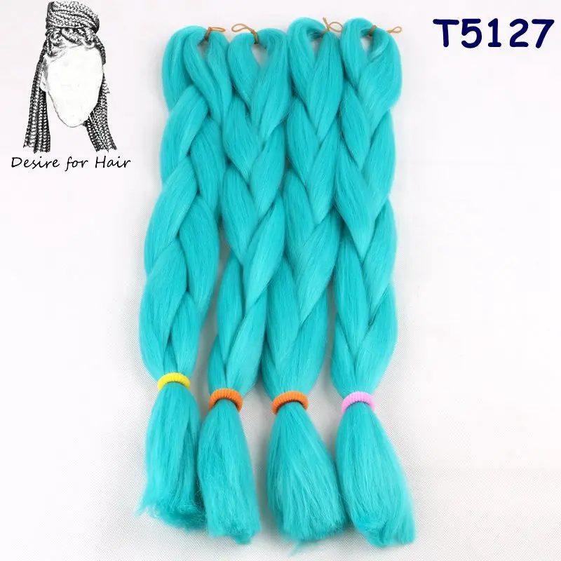 T1B/530 Desire for hair 24 дюйма 100 г bling Блестки для волос mix большие синтетические косы плетение волос для наращивания - Цвет: T1B/530