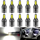 10 шт. LED W5W T10 194 168 W5W 7020 2SMD светодиодная парковочная лампа автомобильная клиновидная габаритная лампа CANBUS яркий белый 6000K освесветильник