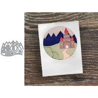 castlemountain metal cutting dies new 2021 castle background decorative embossing papercard crafts die 2021